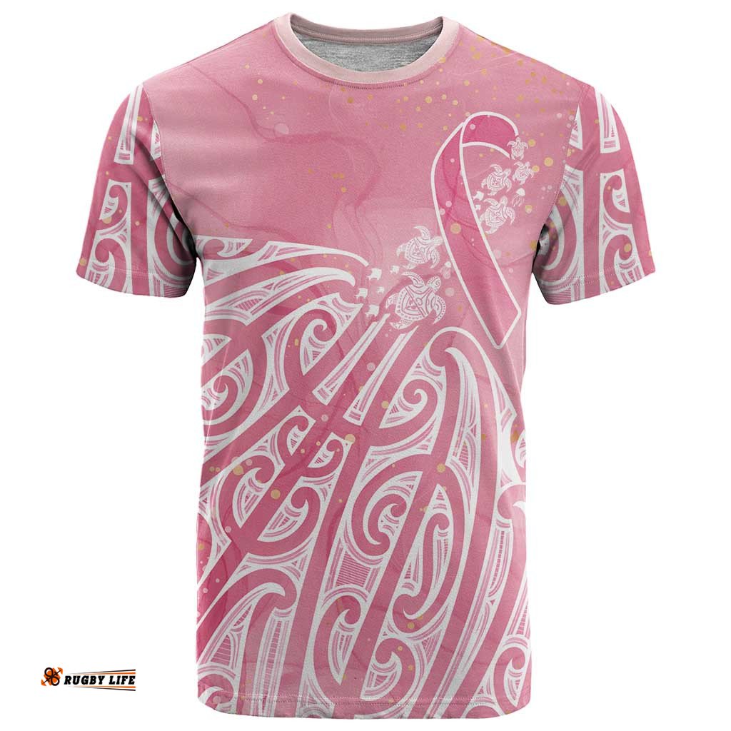 Breast Cancer Awareness Maori T Shirt Kia Kaha Kia Maia Kia Manawanui LT7