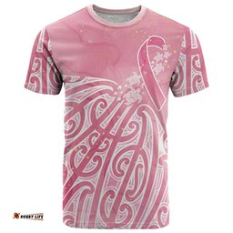 Breast Cancer Awareness Maori T Shirt Kia Kaha Kia Maia Kia Manawanui LT7