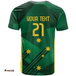 Australia Kangaroo Custom T Shirt Aussie National Color Sporty Pattern LT9
