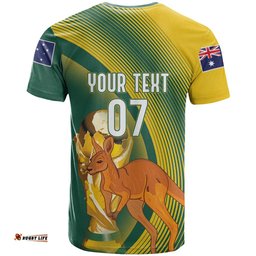 Australia Socceroos WC2026 Custom T Shirt Golden Champions LT7