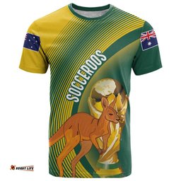 Australia Socceroos WC2026 Custom T Shirt Golden Champions LT7