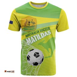 Custom Australia Soccer 2026 T Shirt Come On Matildas LT14