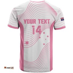 Custom Bowls Australia Breast Cancer T Shirt Pink Ribbon Curve Sporty LT14