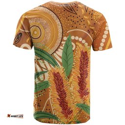 Australia Bottlebrush T Shirt Callistemon Aussie Native Flowers Indigenous Art LT14
