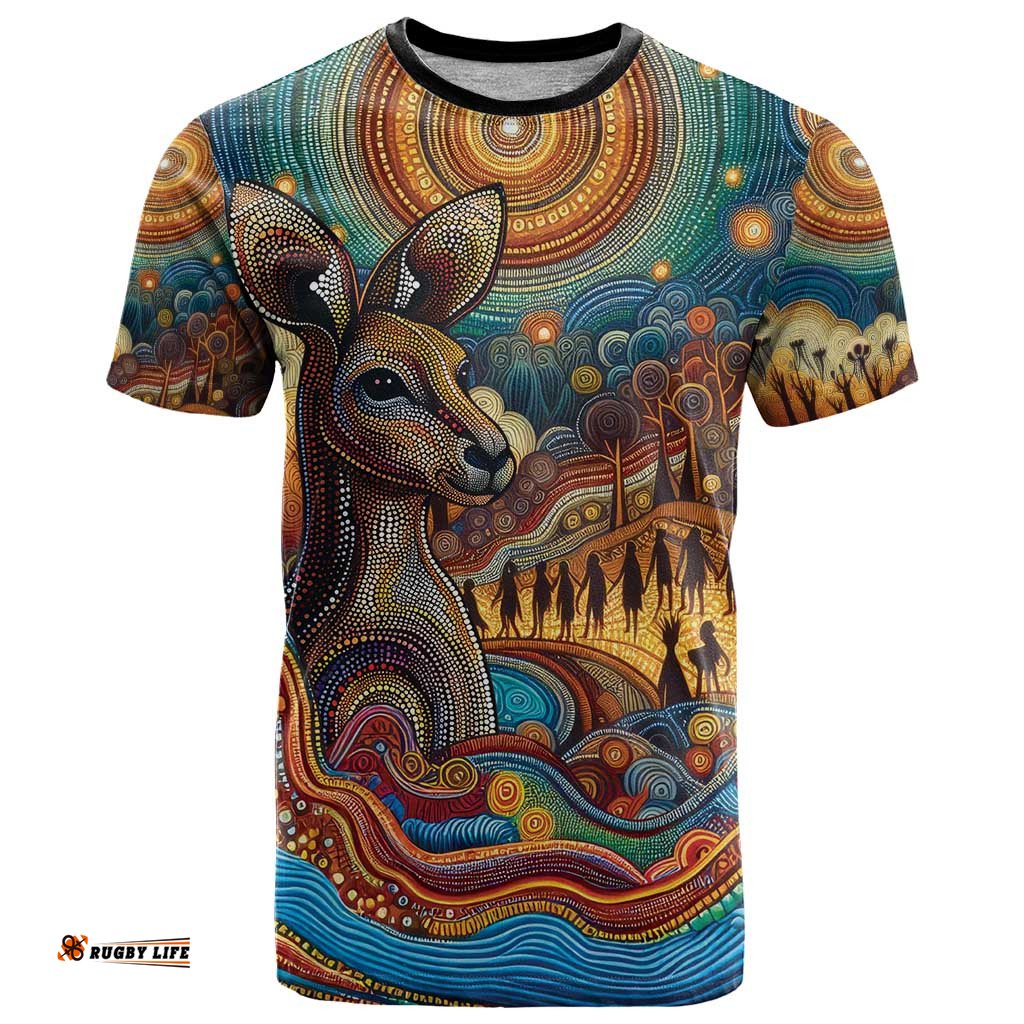 Aboriginal Dreamtime Stories Land T Shirt LT9