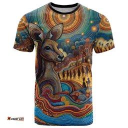 Aboriginal Dreamtime Stories Land T Shirt LT9