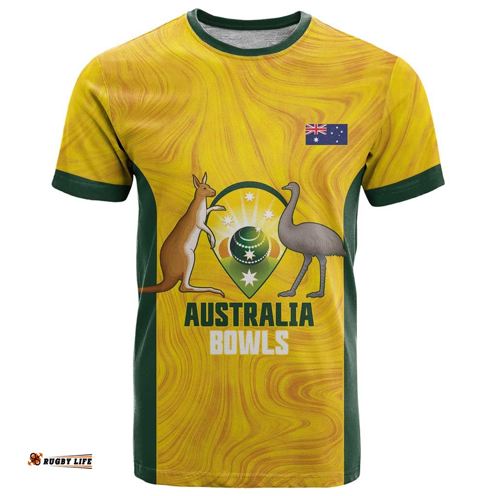 Custom Bowls Australia T Shirt Marble National Color LT14