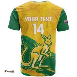 Custom Australia Soccer T Shirt 2025 Go Matildas Marble Grunge Style LT14