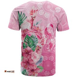 Australia Cockatoos Breast Cancer T Shirt Faith Hope Love LT05