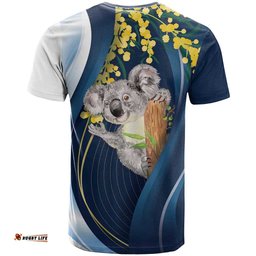 Australia Day T Shirt Koala Blue Modern Vibe LT7