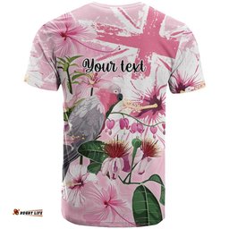 Personalised Australia Day T Shirt Pink Parrot Bird Opal Art LT9