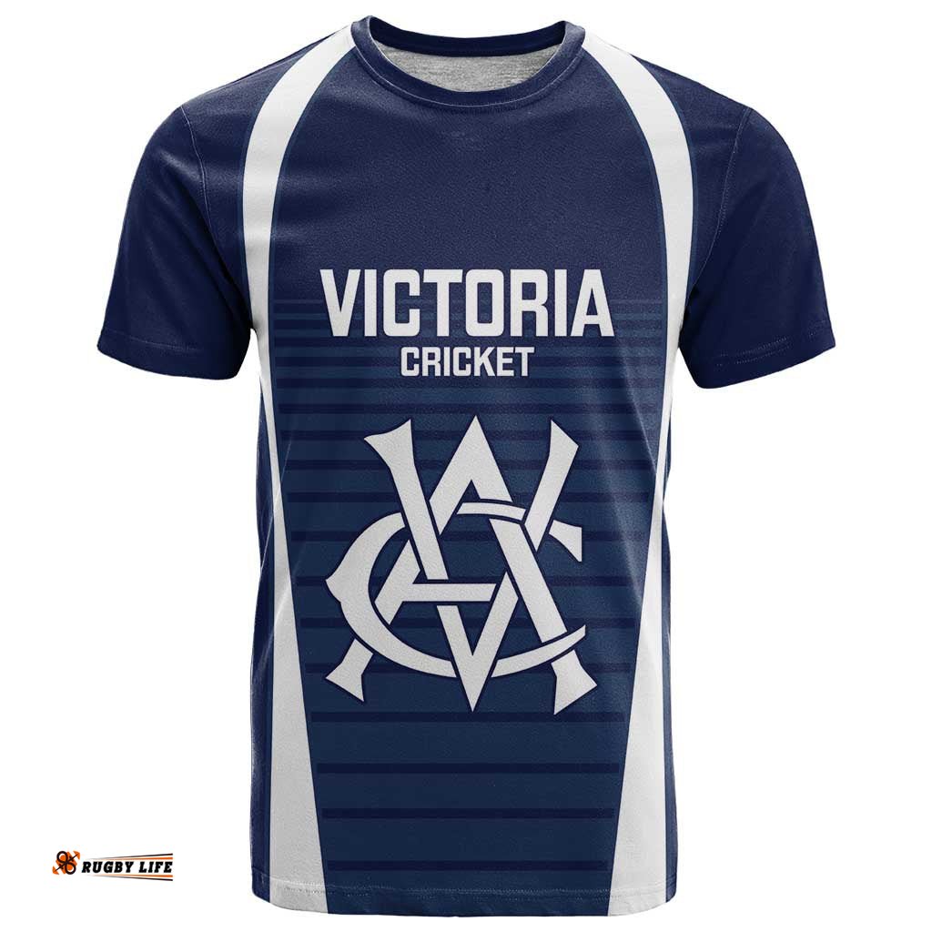 Custom Victoria Cricket T Shirt Go Champions - Sporty Style LT14