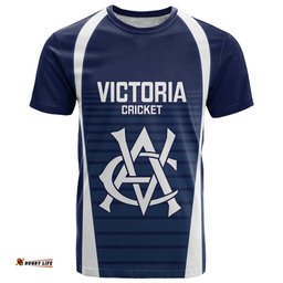 Custom Victoria Cricket T Shirt Go Champions - Sporty Style LT14