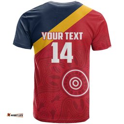 Custom South Australia Cricket T Shirt Go Champions - Aboriginal Art LT14