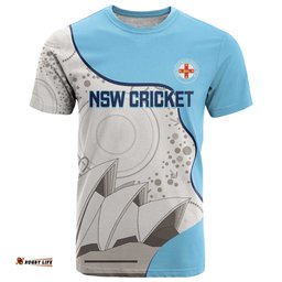 Custom New South Wales Cricket T Shirt Go NSW - Aboriginal Art LT14