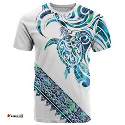 Kahui Whetu Paua shell Kowhaiwhai Taniko Personalised T Shirt Turtle Tattoo Maori Tribal Style LT9