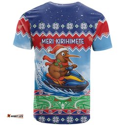 New Zealand Christmas T Shirt Funny Jet Ride Kiwi Xmas LT05