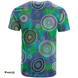 NAIDOC 50 Years of Deadly T Shirt Sea Turtle Aboriginal Dot Art LT19