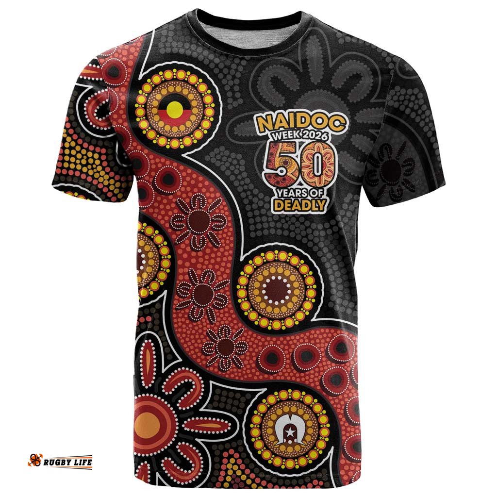 NAIDOC Week 2026 T Shirt 50 Years of Deadly Indigenous Pride LT18