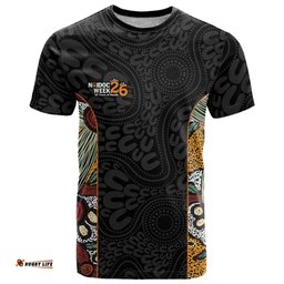 Personalised NAIDOC Deadly 50 Years T Shirt Minimalist Aboriginal Art LT9
