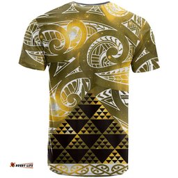 Matariki New Zealand T Shirt NZ Niho Taniwha Maori New Year Yellow Galaxy LT14