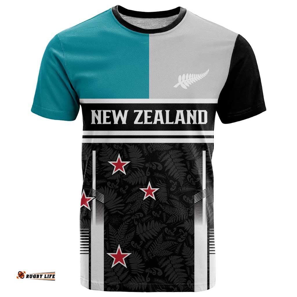 Custom NZ Cricket Pride T Shirt Silver Fern Fan Supporter Apparel LT9