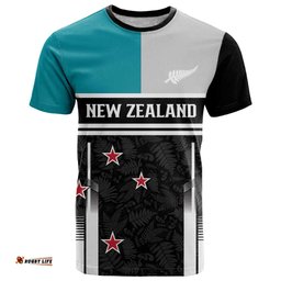 Custom NZ Cricket Pride T Shirt Silver Fern Fan Supporter Apparel LT9