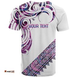 Mawhero Paua shell Kowhaiwhai Taniko Personalised T Shirt Turtle Tattoo Maori Tribal Style LT9