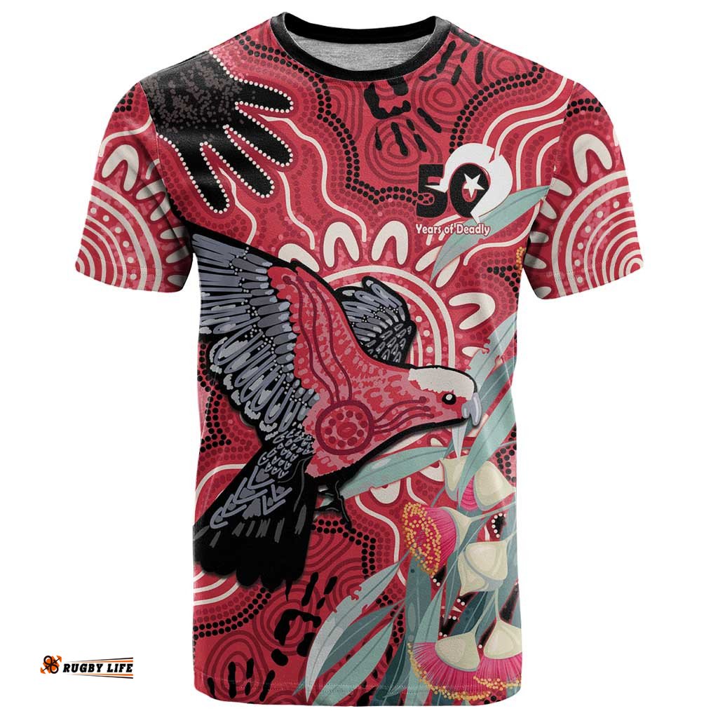 Personalised Australia Galah NAIDOC Week 2026 T Shirt 50 Years of Deadly Aboriginal Art LT14