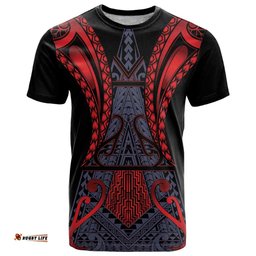 Custom New Zealand T Shirt Maori Kiwiana Pattern Tukutuku Motif LT9