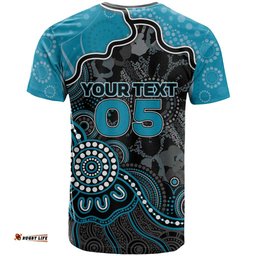 Custom Power Football T Shirt Aboriginal Dot Art Pattern DT05