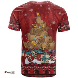 Funny Kiwi Bird Xmas Tree T Shirt New Zealand Tribal Christmas Spirit LT9