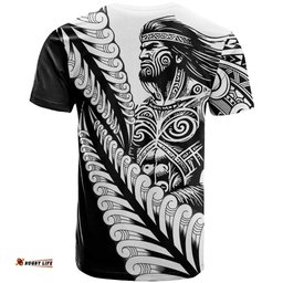 Koru Fern New Zealand Maori Tribal Warrior T Shirt LT9