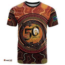 NAIDOC Week 2026 Personalised T Shirt 50 Years of Deadly Lizard Kangaroo Aboriginal Art LT14