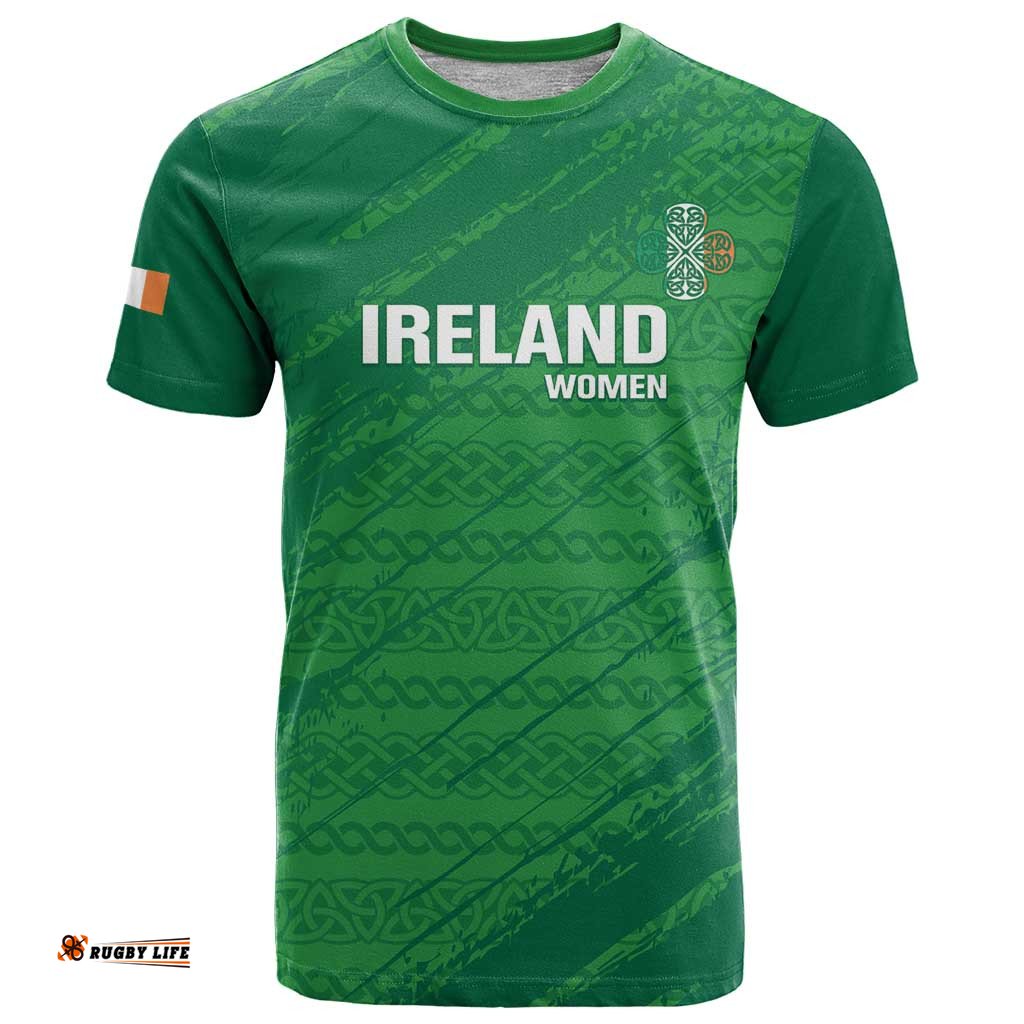 Custom Ireland Cricket T Shirt Irish Celtic Knot - National Color LT14