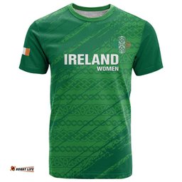 Custom Ireland Cricket T Shirt Irish Celtic Knot - National Color LT14