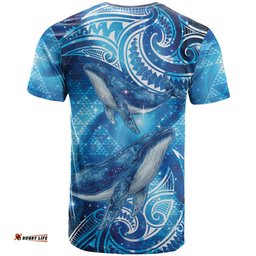 New Zealand Humpback Whale Matariki T Shirt Maori New Year Taniko Niho Taniwha LT14