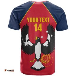 Custom South Australia Bowls T Shirt Go Champions SA Piping Shrike LT14