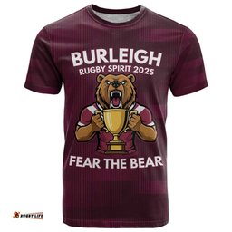 Pride of Burleigh Rugby Spirit Custom T Shirt Queensland Grand Final Edition 2025 LT9