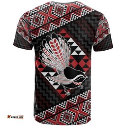 Taniko Aotearoa T Shirt Poutama Mix Piwakawaka LT7