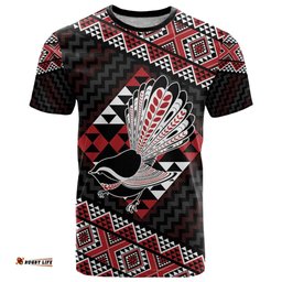 Taniko Aotearoa T Shirt Poutama Mix Piwakawaka LT7