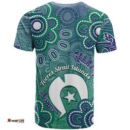 Sea Turtle Torres Strait Islands T Shirt Pacific Indigenous Australian Oceanic Dot Art TS04