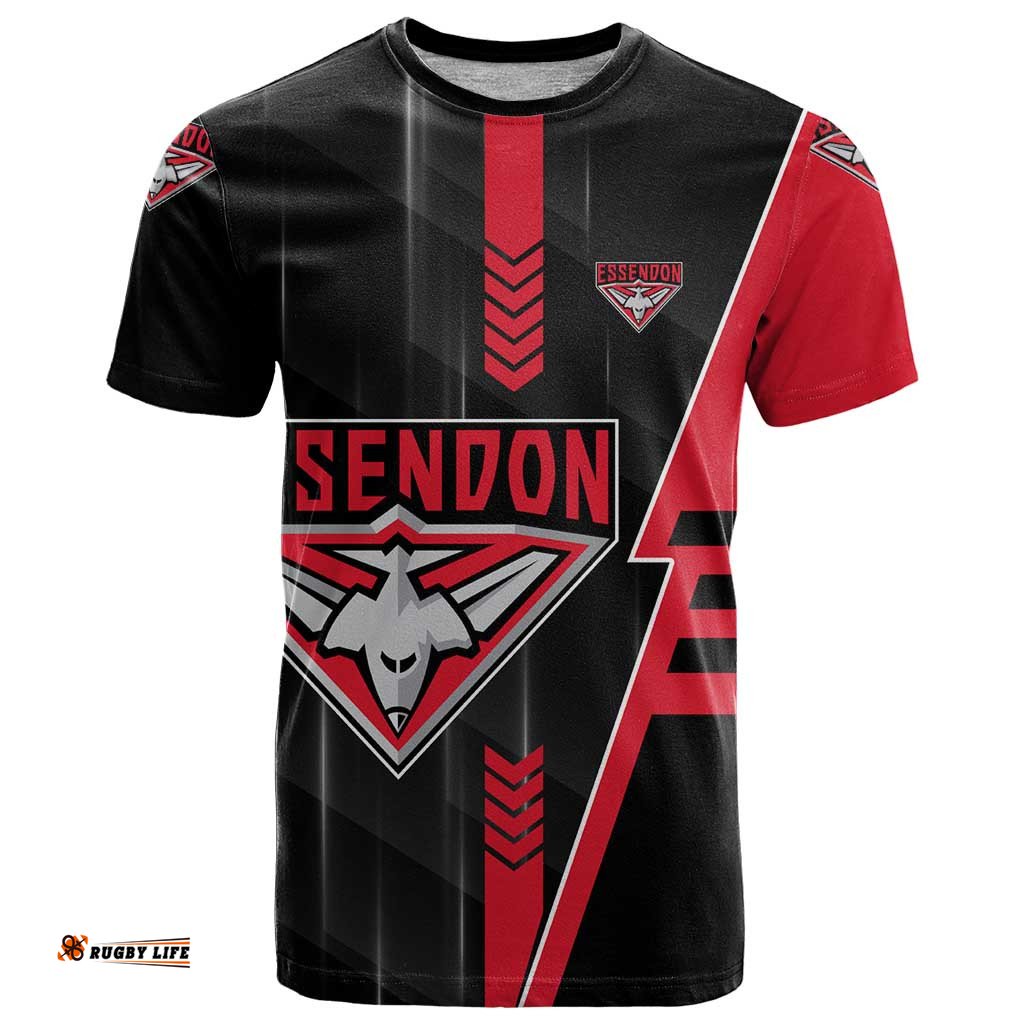 Personalized Essendon Bombers T Shirt Modern Geometric Sports Graphic Style TS04