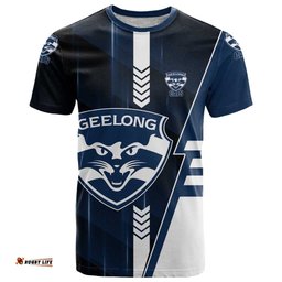 Personalized Geelong Cats T Shirt Modern Geometric Sports Graphic Style TS04