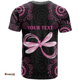Personalized Pink Dragonfly Aboriginal of Hope T Shirt Australias Breast Cancer Awareness LT9