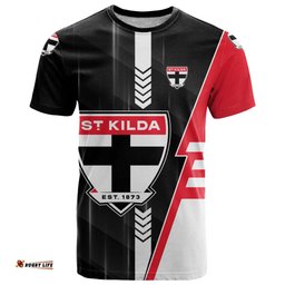 Personalized St Kilda Saints T Shirt Modern Geometric Sports Graphic Style TS04