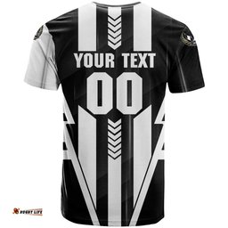 Personalized Collingwood Magpies T Shirt Modern Geometric Sports Graphic Style TS04