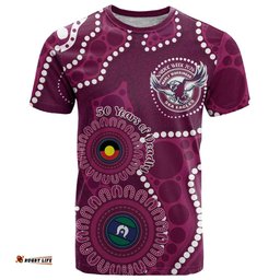 Sea Eagles NAIDOC Week 2026 Personalised T Shirt 50 Years of Deadly Aboriginal Art LT14