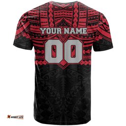 Personalized Essendon Bombers T Shirt Polynesian Tribal Pattern Heritage Football TS04