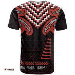 Maori Waitangi T Shirt Kotahitanga Poutama Mix Whakairo LT7